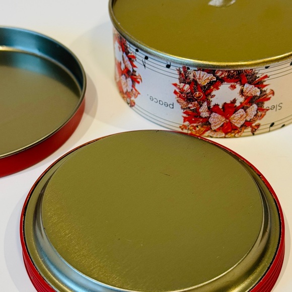 Vintage Coasters Christmas Holiday Home Decor Drinkware Barware Red Wreath Bows - Picture 14 of 16